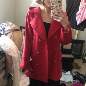 Red Michael by Michael Kors Peacoat size 4